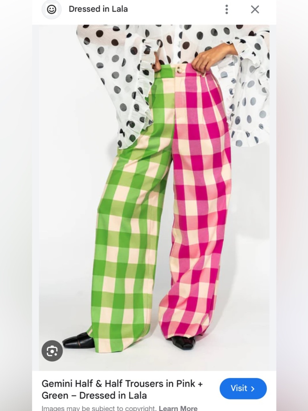 ISO (not for sale!): Dressed in Lala Gemini Half & Half Trousers